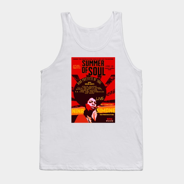 Nina Simone Concert Poster Tank Top by 310BrandLA